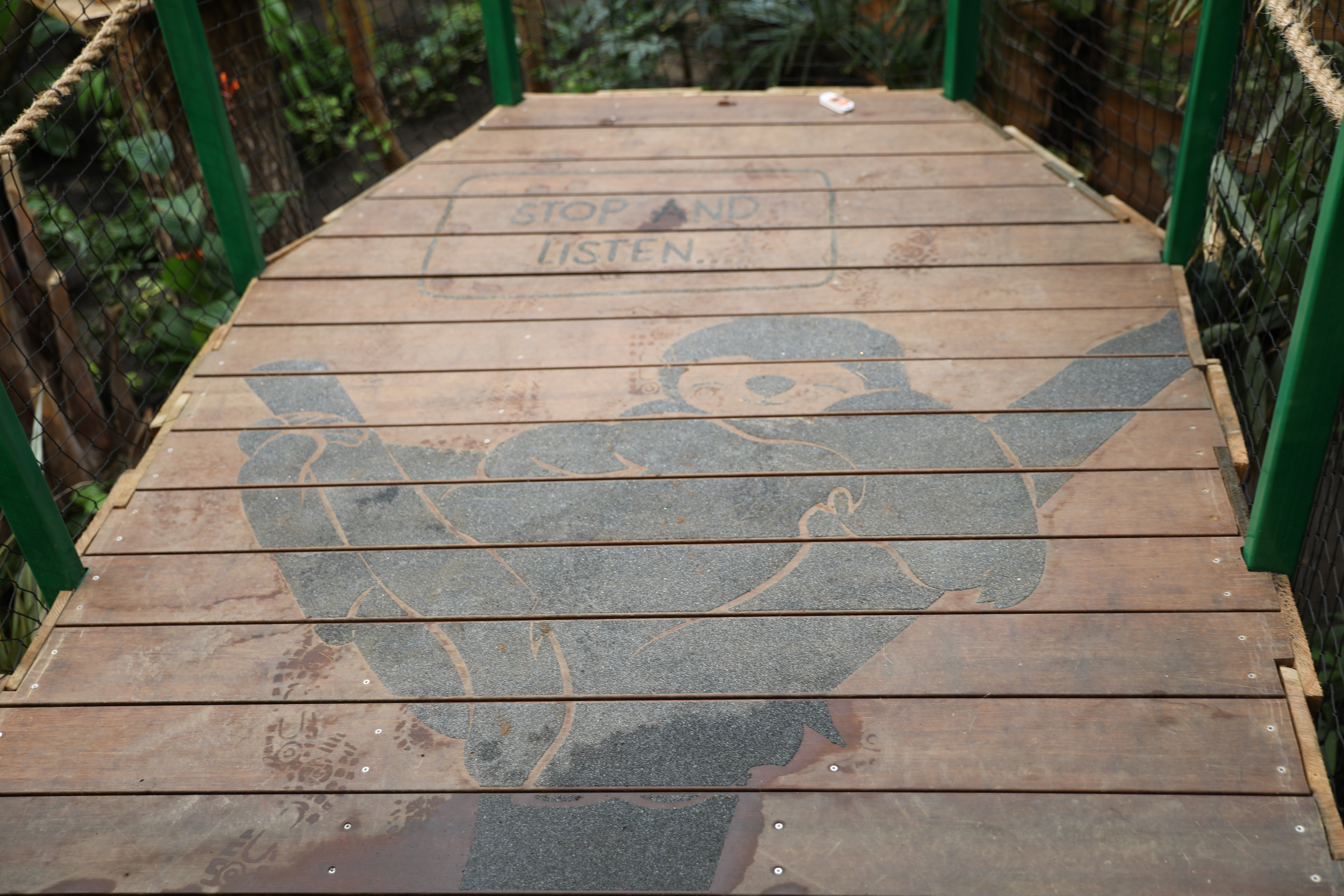 Anti-Slip Bamboo Decking for Zoo's Sloth Enclosure